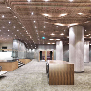 wooden suspended ceiling