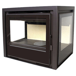 3-sided fireplace insert