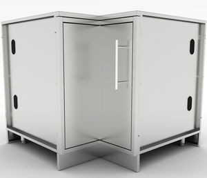 stainless steel corner cabinet