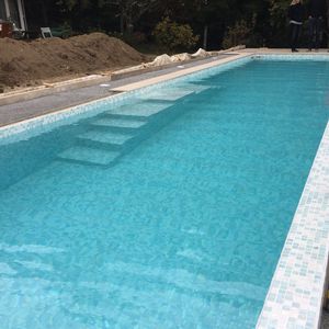 semi-inground swimming pool