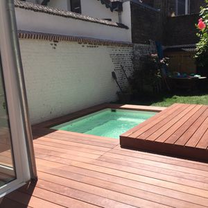 built-in hot tub