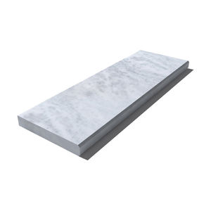 marble swimming pool coping / travertine