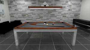 contemporary pool table