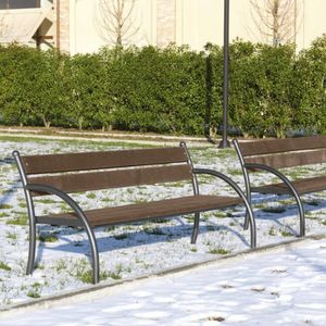 contemporary public bench