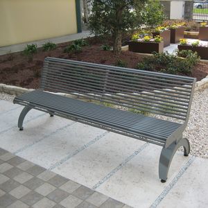 contemporary public bench