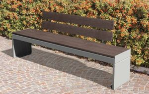 contemporary public bench