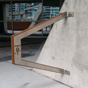 wall-mounted bike rack