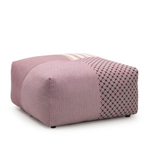 contemporary pouf / fabric / contract / pink