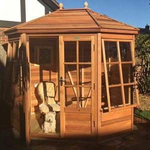 wooden garden shed