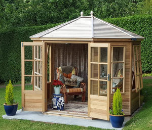 wooden garden shed