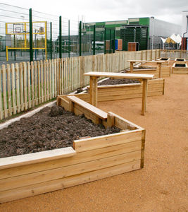 wooden planter
