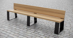 contemporary public bench