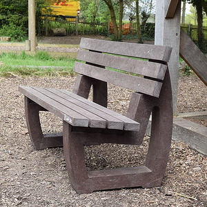 contemporary public bench