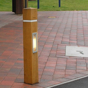 garden bollard light / for public spaces / contemporary / cast aluminum