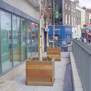 wooden planter