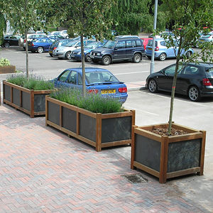 wooden planter