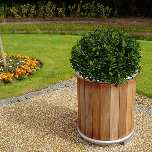 wooden planter