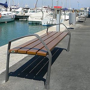 contemporary public bench