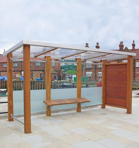 Wooden Bus Shelter - STANDARD - Woodscape.