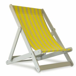 lacquered wood deck chair