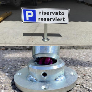 road sign pole