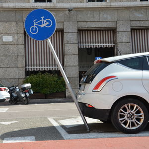 floor-mounted signboard
