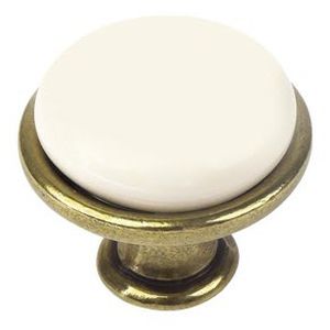 traditional door knob / brass / porcelain