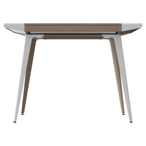 oak desk / plywood / steel / contemporary