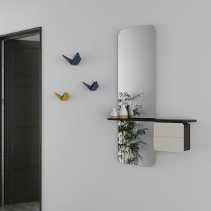 wall-mounted mirror