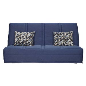 contemporary upholstered bench / fabric / with backrest / with storage compartment