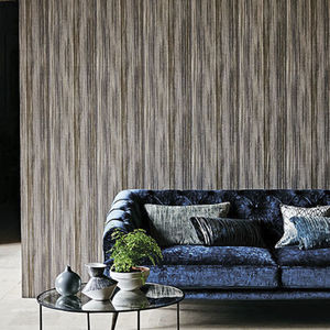 home wallcovering / printed / fabric look / interior