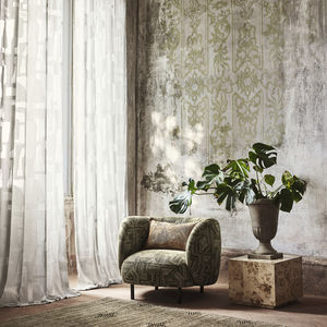 geometric sheer curtain fabric