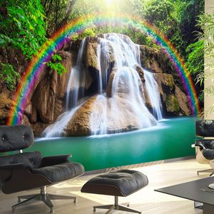 contemporary wallpaper / nature pattern / scenic / 3D effect