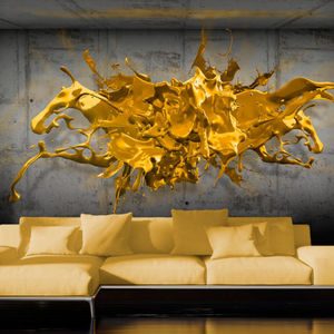 contemporary wallpaper / abstract motif / 3D effect / non-woven