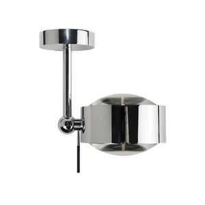 contemporary ceiling light / round / glass / metal