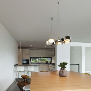 pendant lamp / contemporary / metal / glass