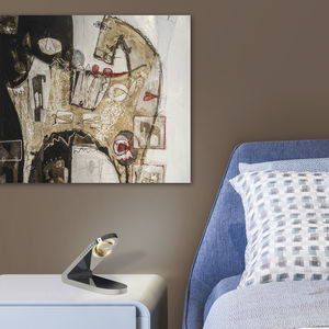 table lamp / contemporary / metal / glass