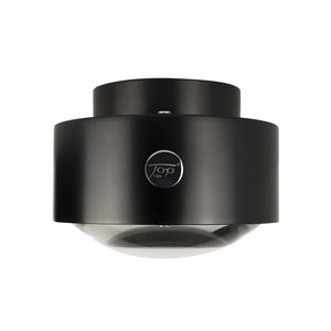 contemporary ceiling light / round / glass / metal