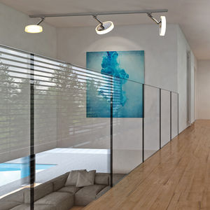 contemporary ceiling light / round / metal / plastic