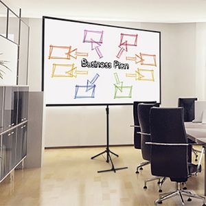 floor-standing projector screen