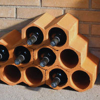 terracotta bottle rack