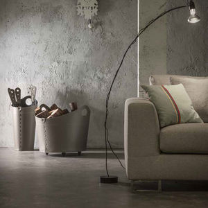 leather fireplace set
