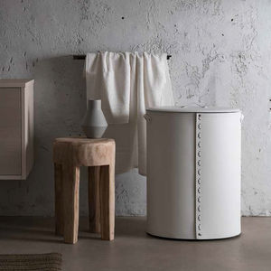 leather laundry basket