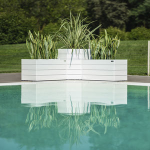 aluminum planter / rectangular / square / custom