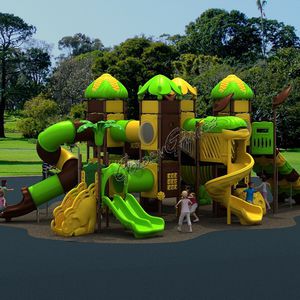 playground play structure / plastic / aluminum / modular