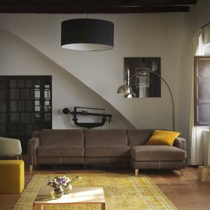 corner sofa / contemporary / fabric / 2-person