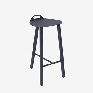 contemporary bar stool / powder-coated steel / for restaurants / for hotel