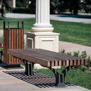 contemporary public bench