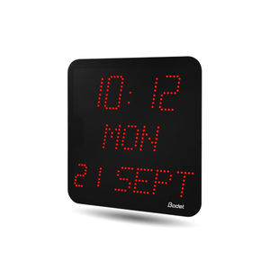 contemporary clocks / digital / wall-mounted / LED