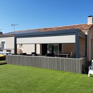 pergola cover with solar protection